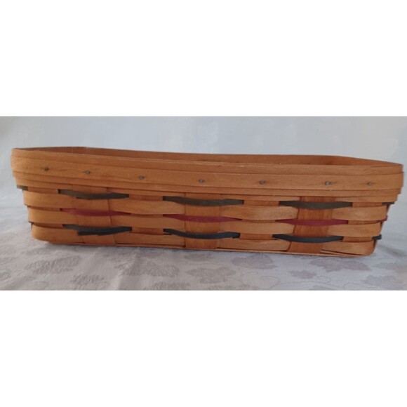 MIXED LOT LONGABERGER WOVEN TRADITIONS BREAD BASKET WARM BRICK SINGLE DIVIDER - Picture 7 of 14